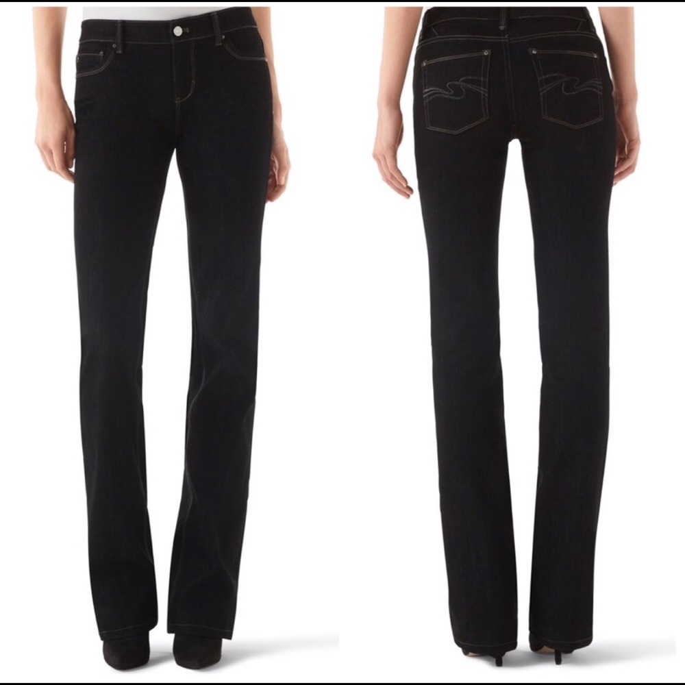 WHBM Blanc Boot Leg Jeans